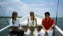 Miriam, Martha, Mia, our hosts at Martha's Monkey House