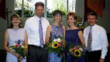 Dacia, Alan, Anna, Julie (Anna's sister), and John Bailey